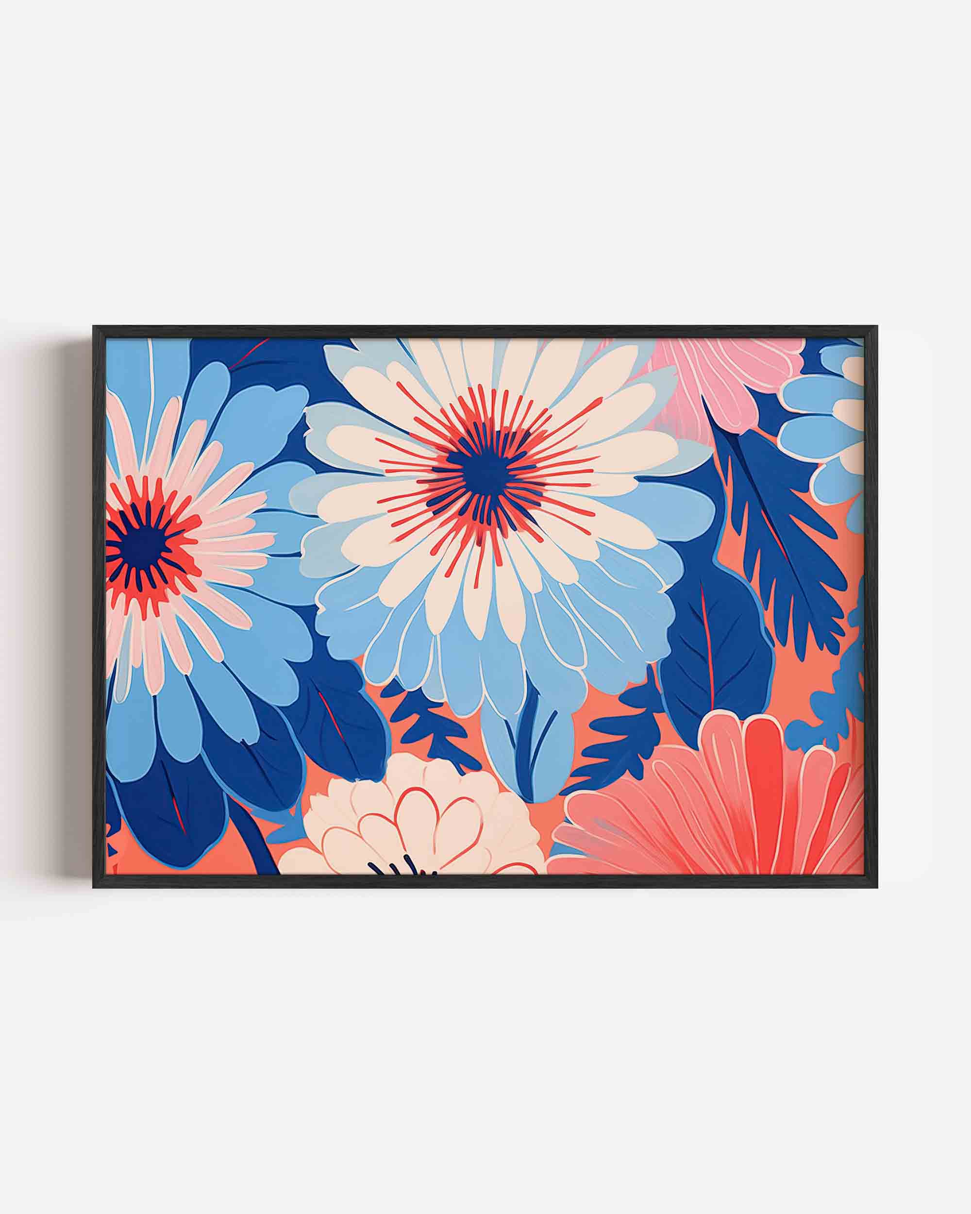 Bloemen en bladeren Poster