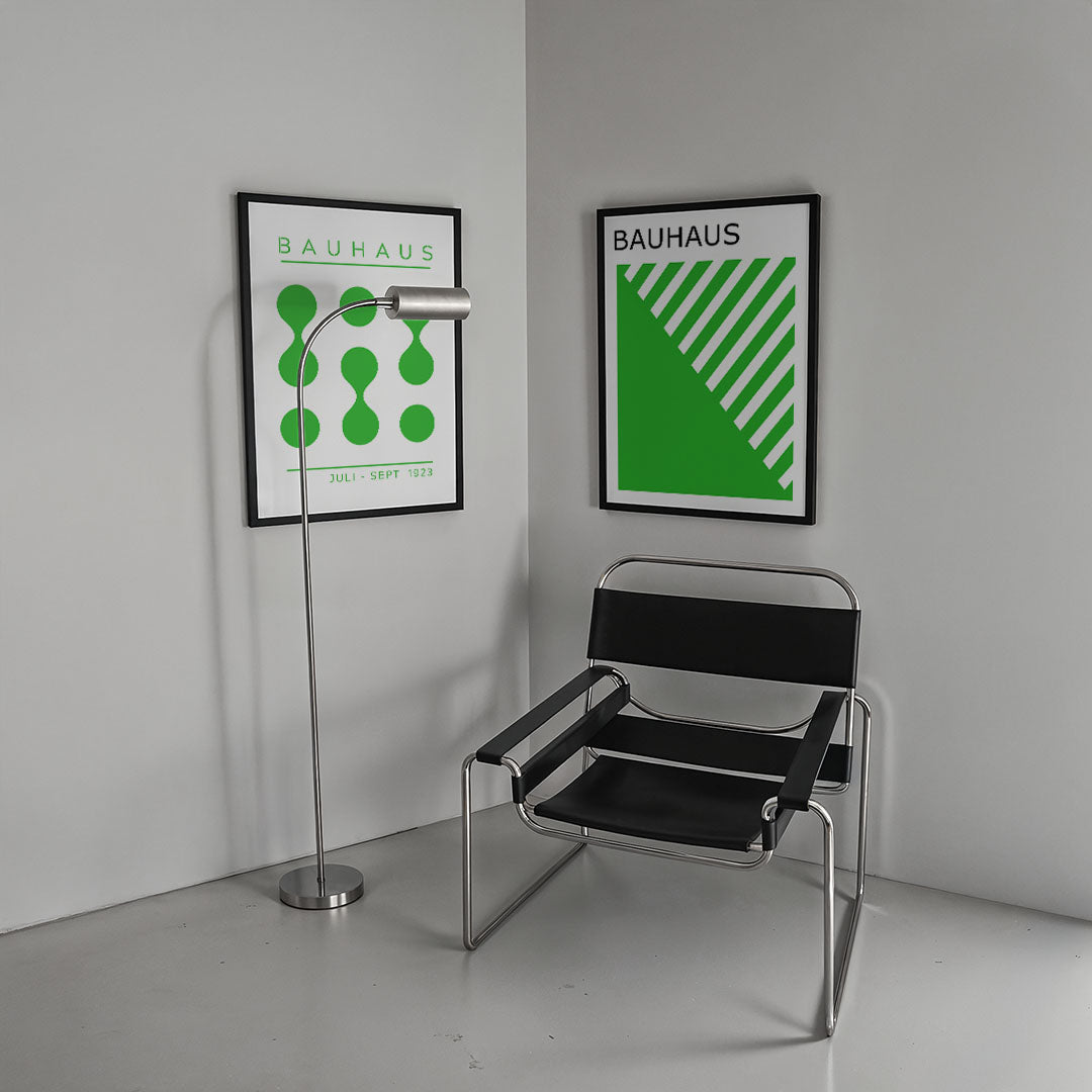 Groene vormritme Posterset