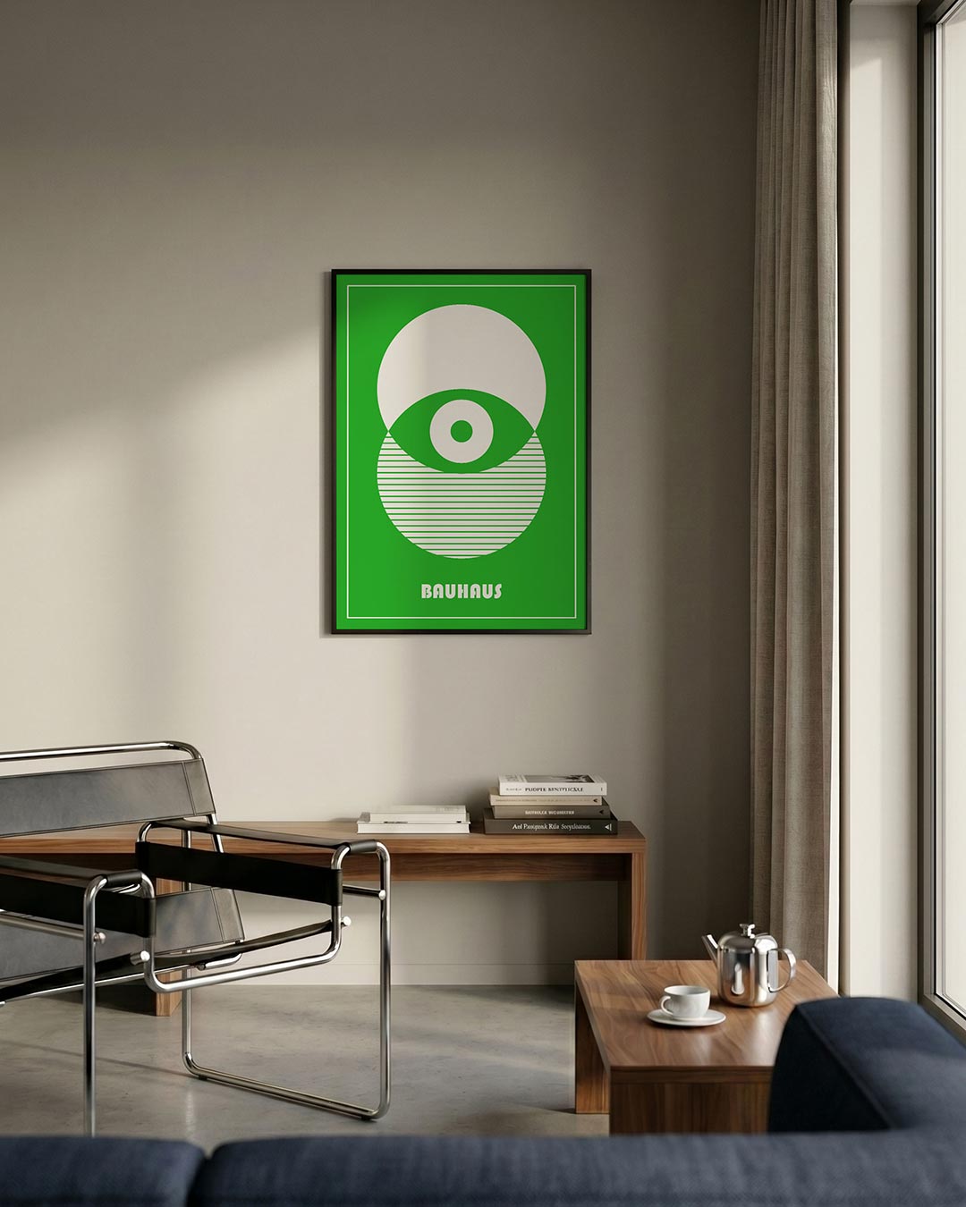 Cirkelstructuur en lijnen Poster