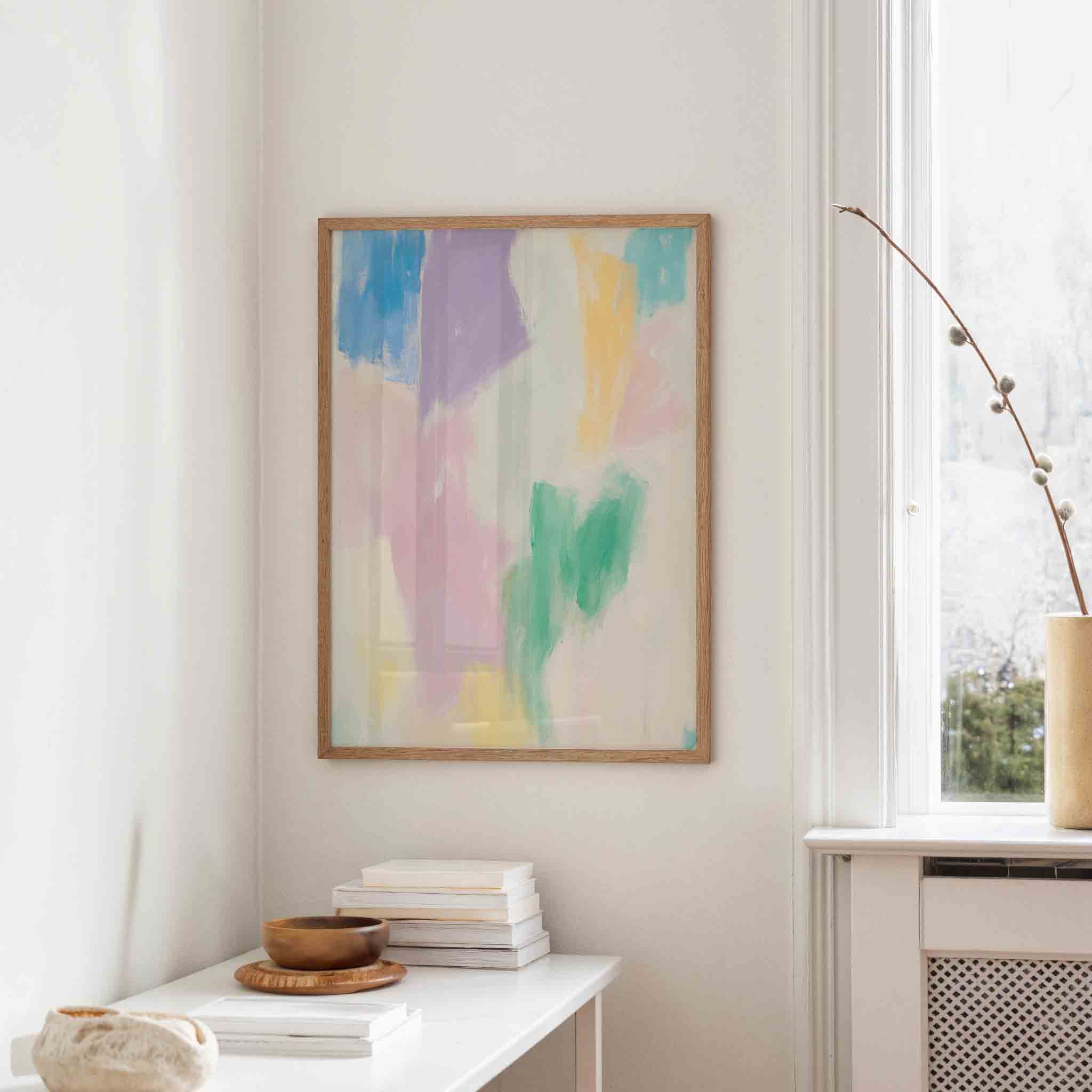 Abstracte kleurencompositie Poster