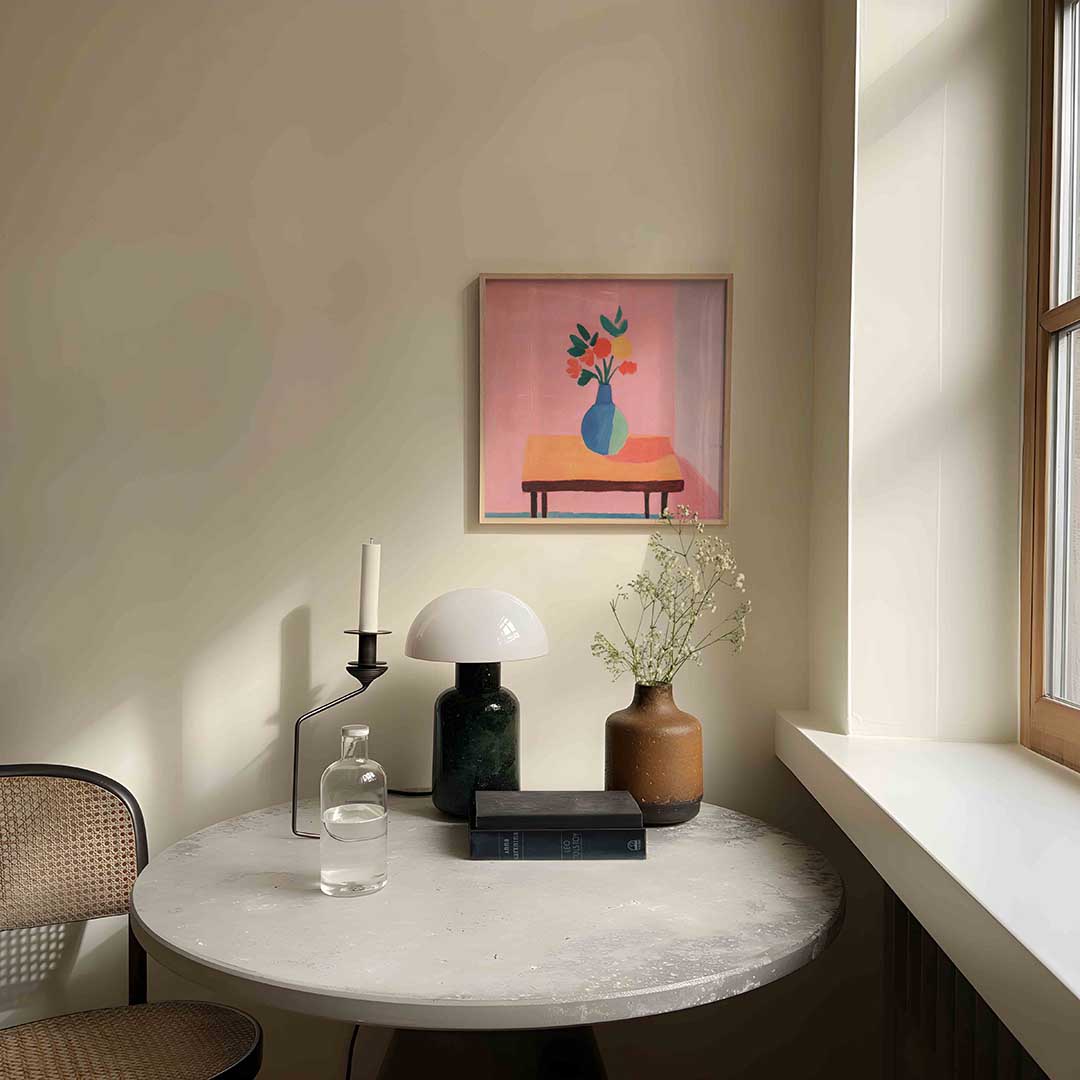 Bloemen in vaas Poster