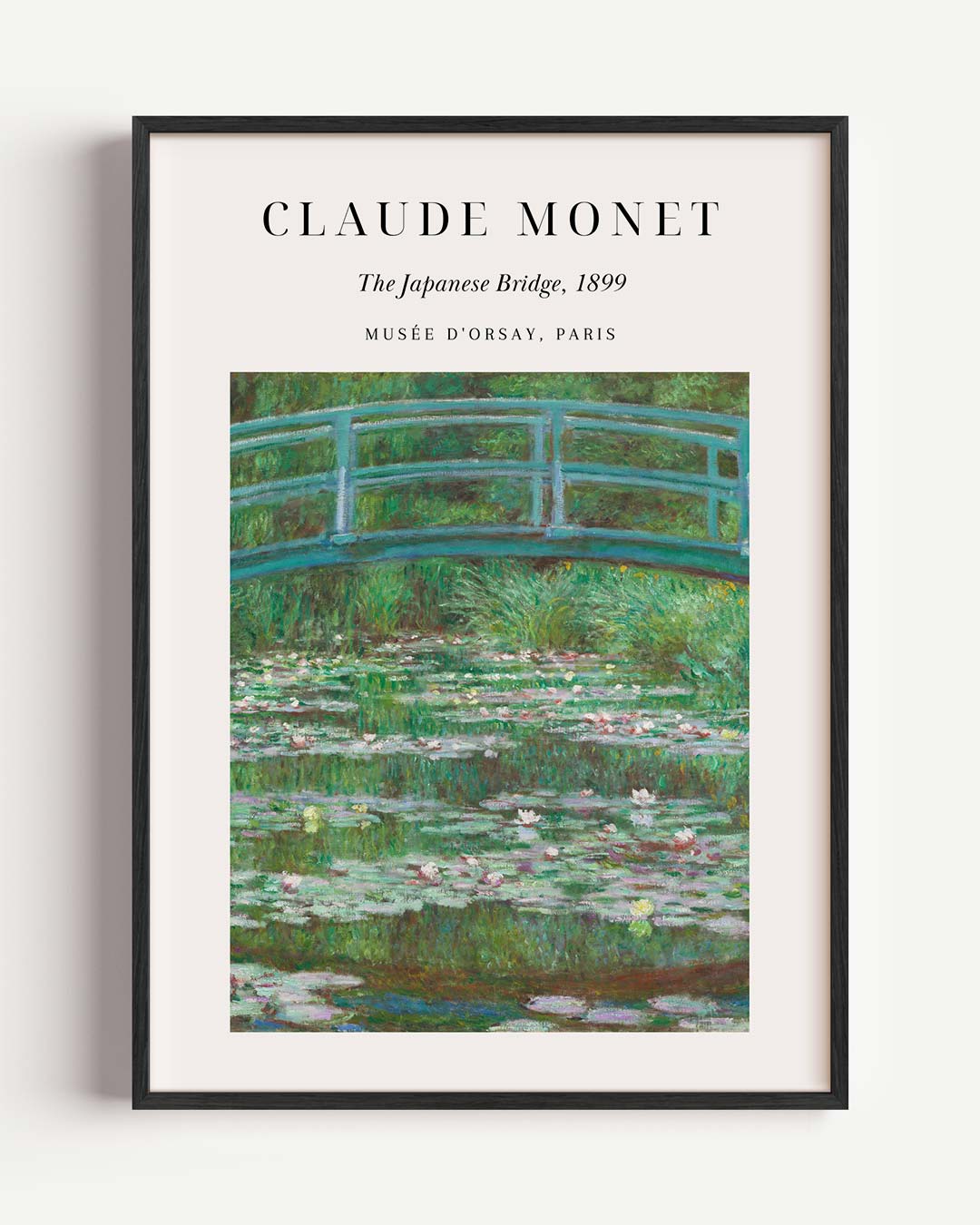 Monet's Betoverende Japanse Brug Poster-WallArtistic