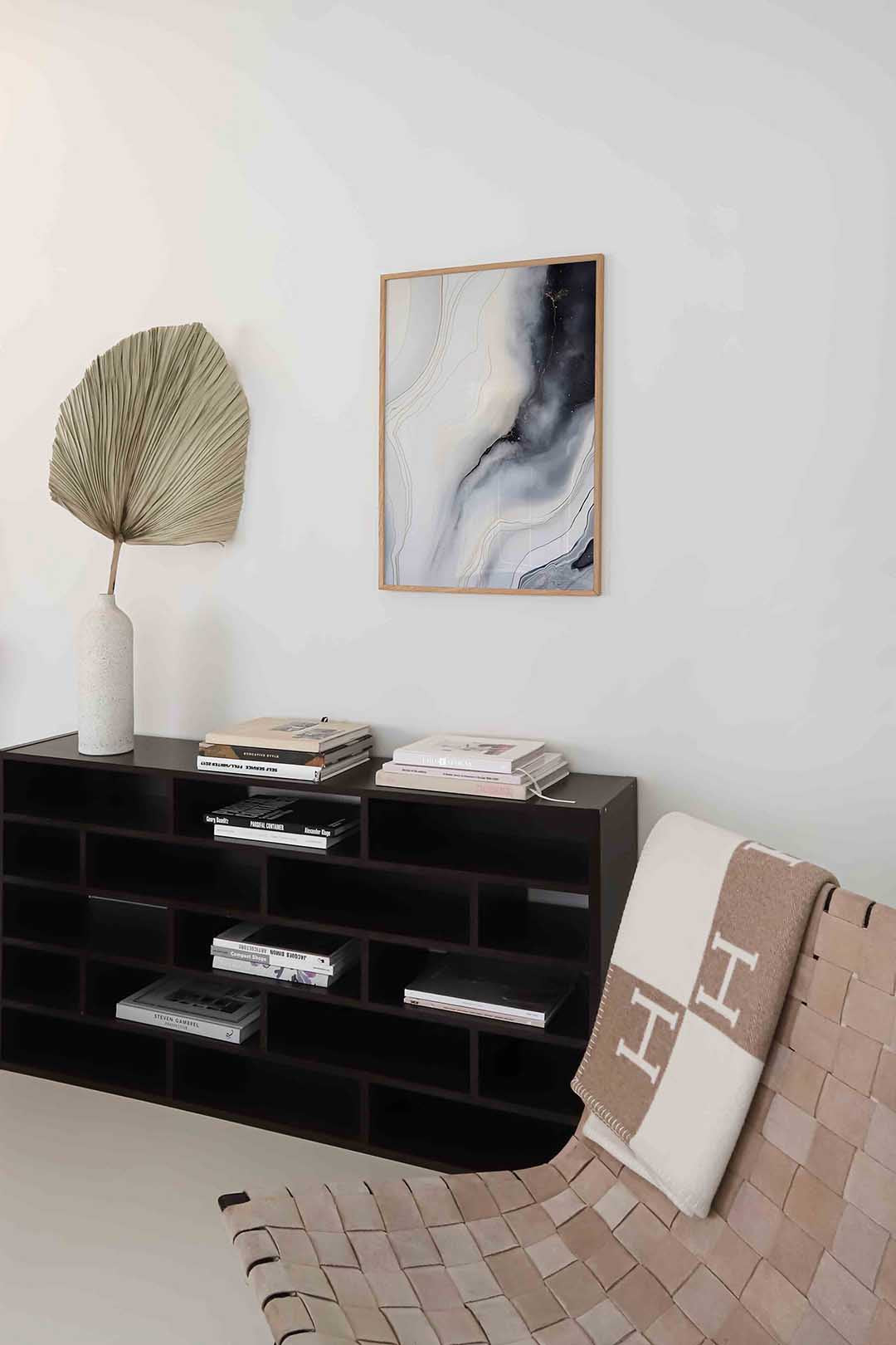 Abstracte lijnen en golven Poster