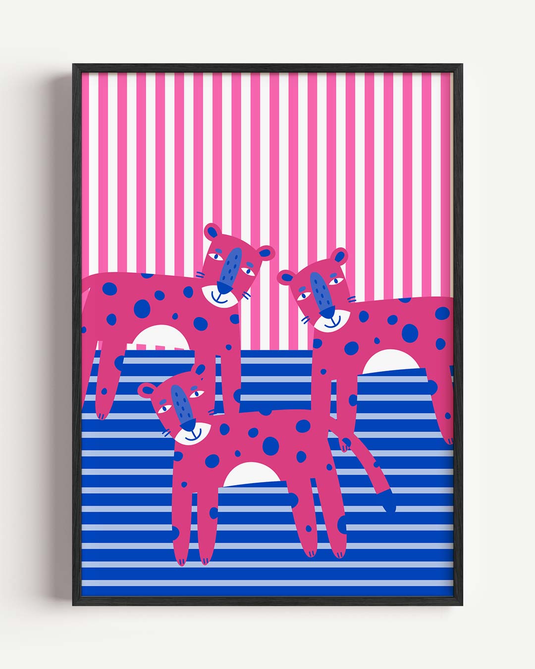Speelse Luipaarden Poster-WallArtistic