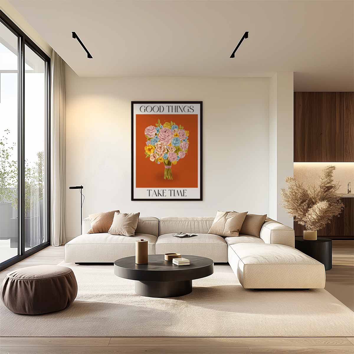 Inspirerend Bloemenboeket Kunstwerk Kunstwerk-canvas-dibond-plexiglas-wanddecoratie-WallArtistic