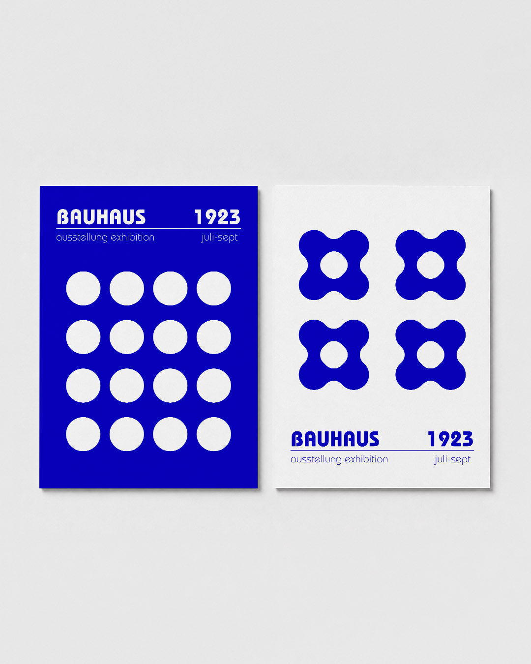 Cirkels en blauw Posterset