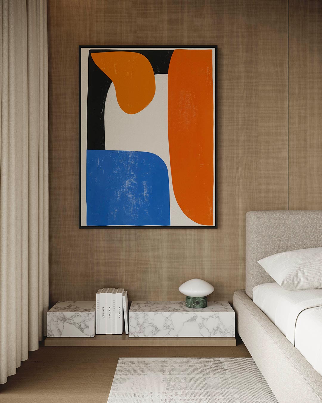 Geometrische vormen compositie Kunstwerk