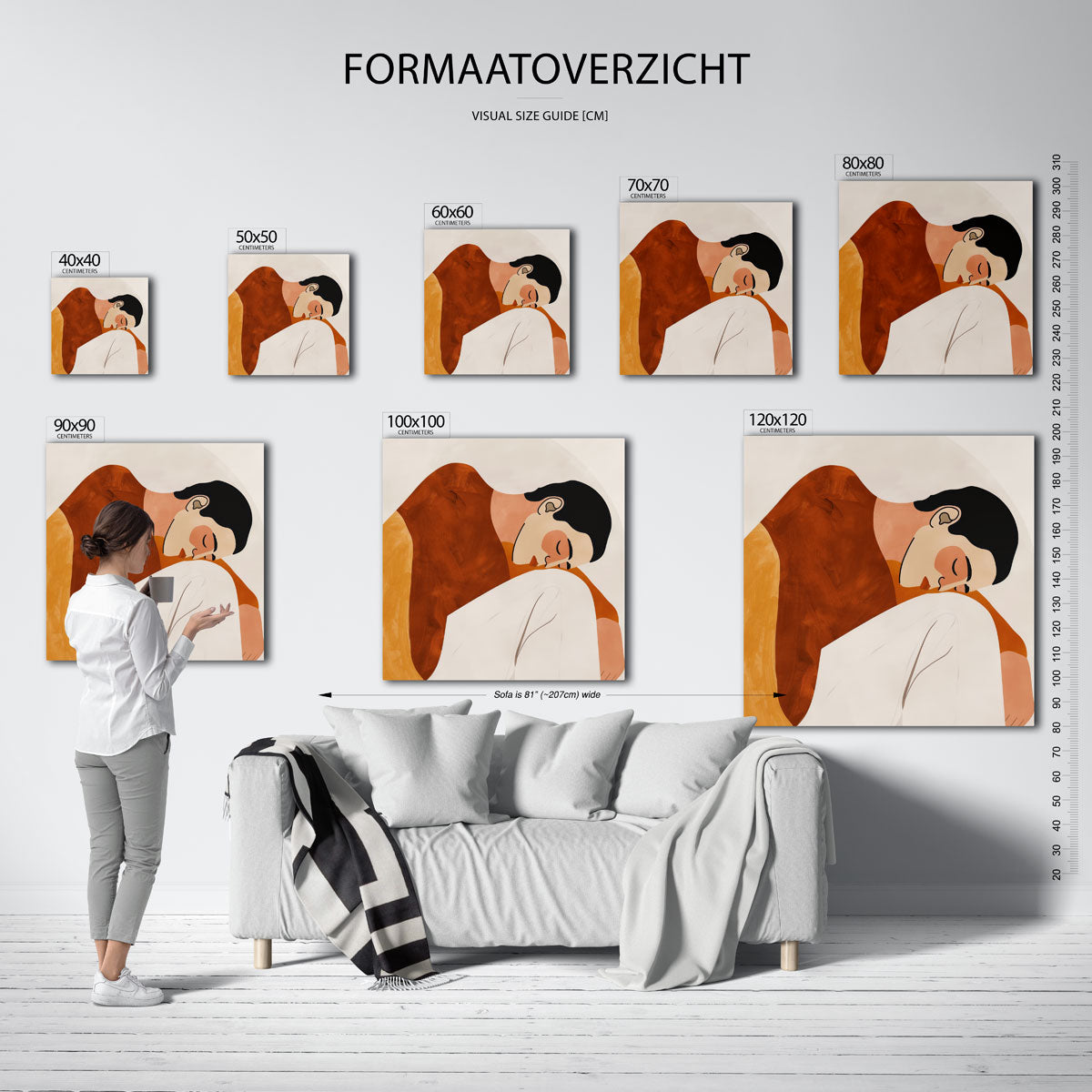 Slapende figuur Poster