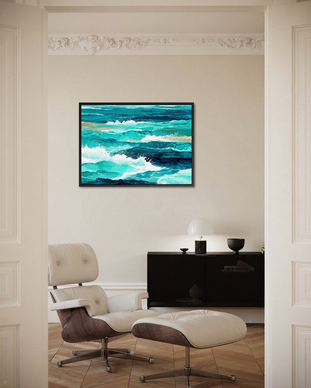 Dynamische zee Kunstwerk