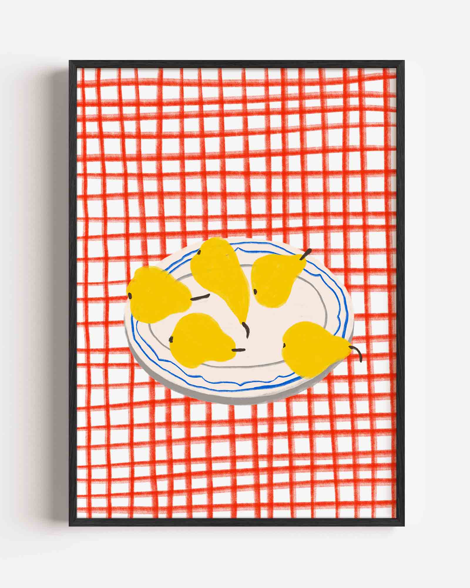 Peren op bord Poster