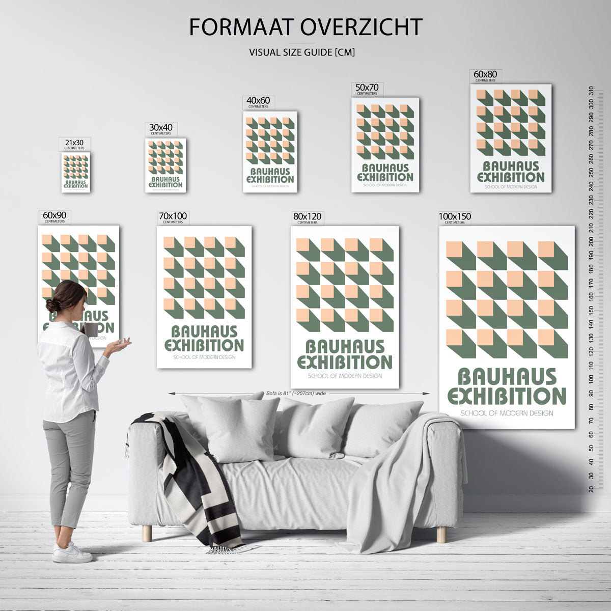 Vorm en schaduw Poster