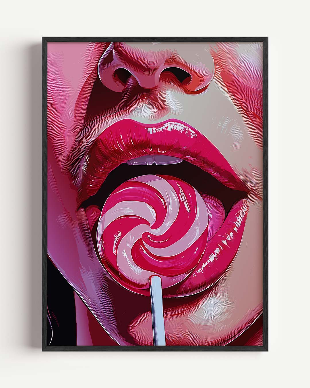 Lollipop Lips Poster I-WallArtistic