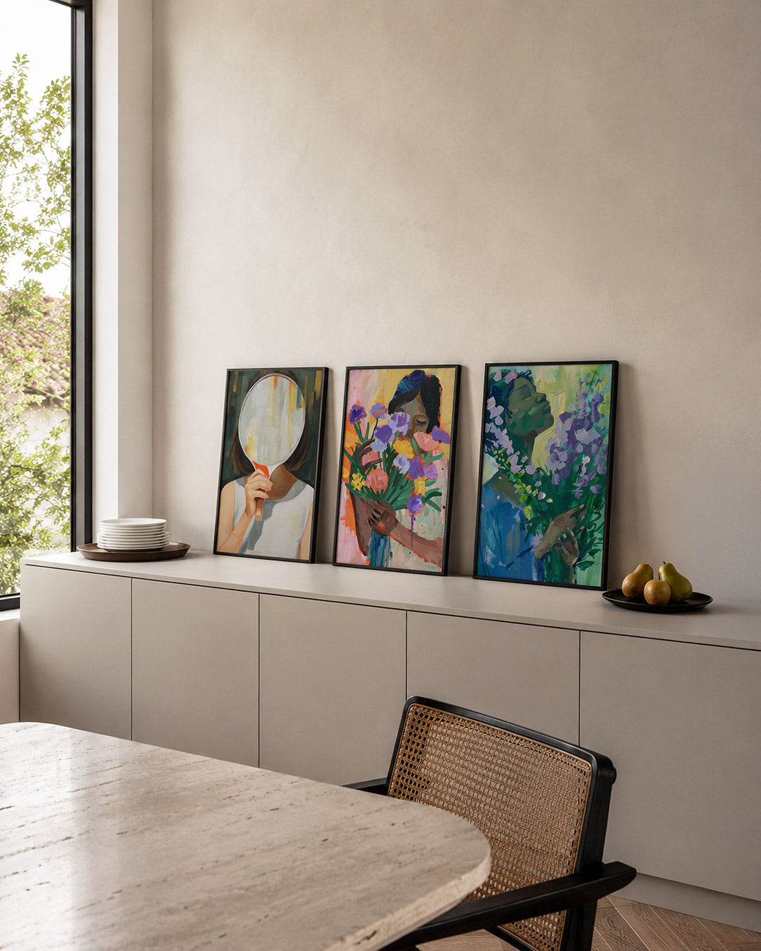 Spiegelbeeld en kleur Posterset