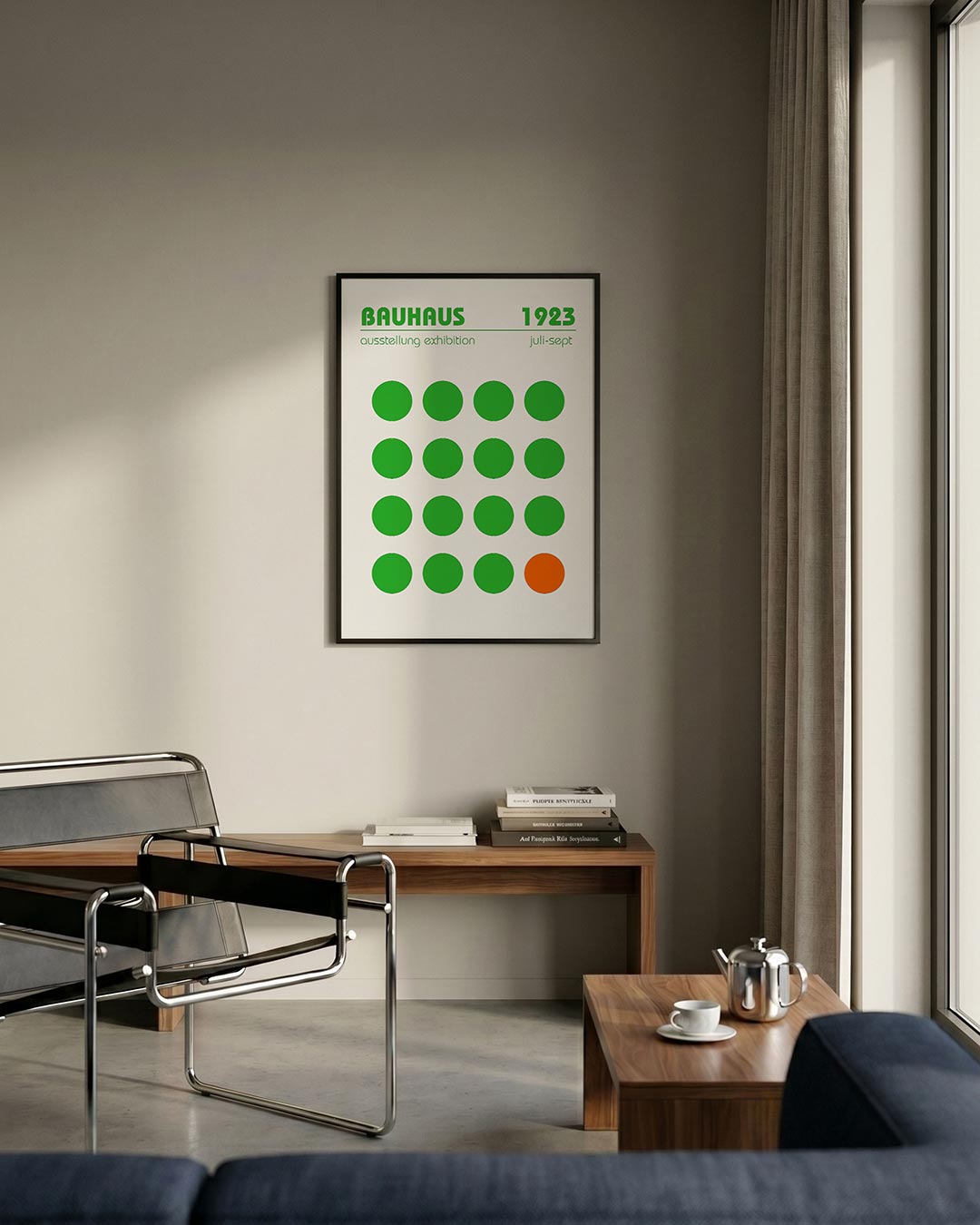 Cirkelpatroon contrast Poster