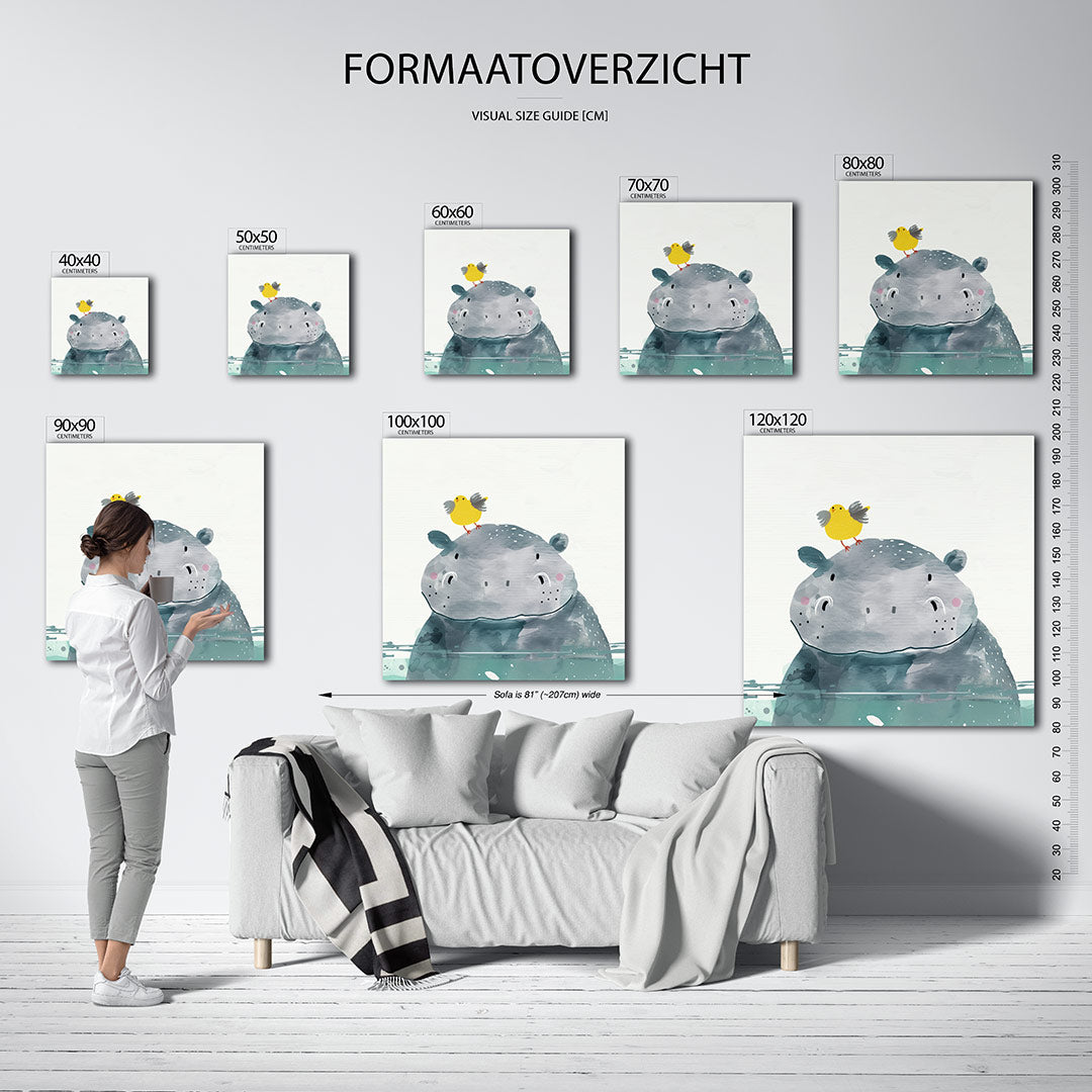 Dierenvrienden illustratie Kunstwerk