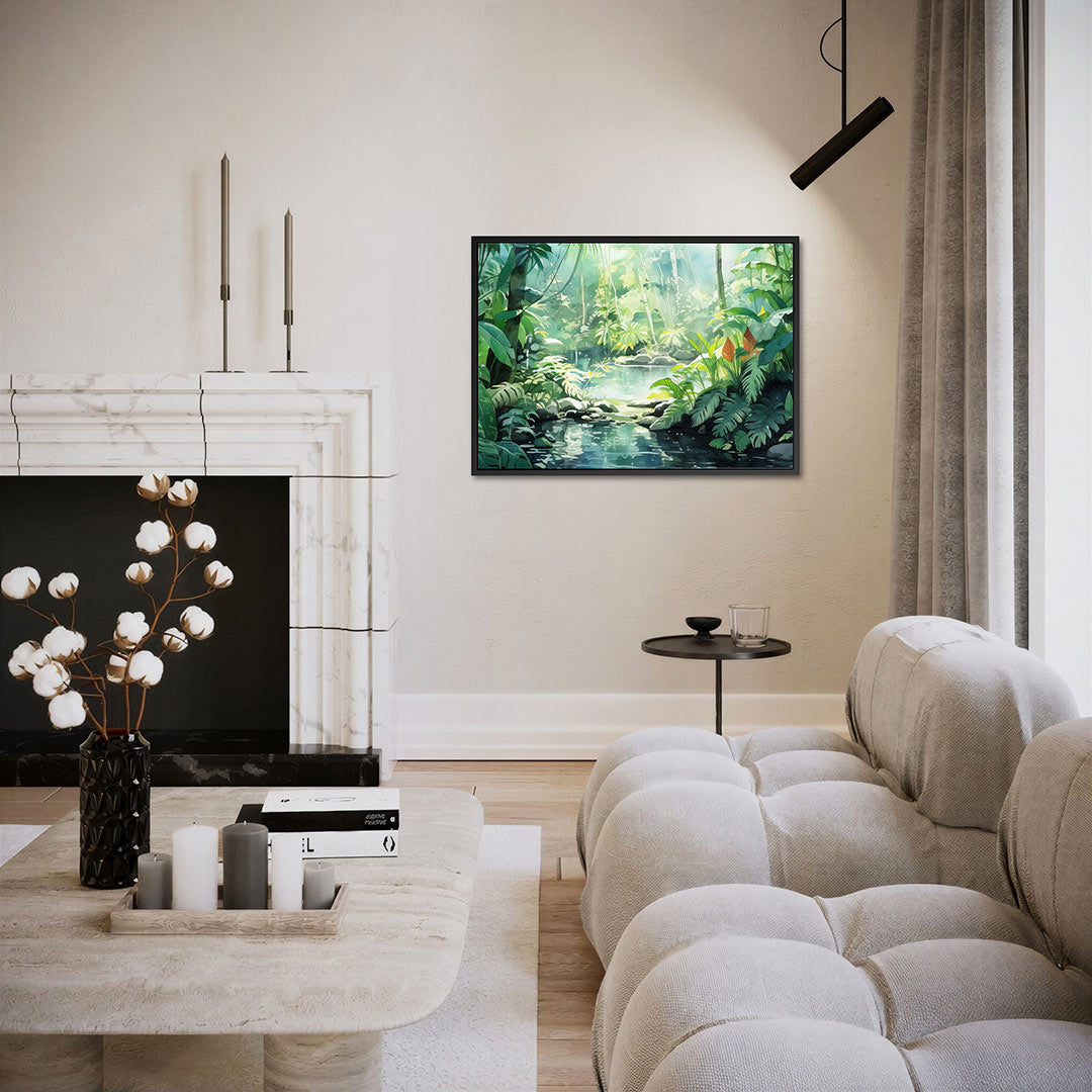 Weelderige jungle Kunstwerk