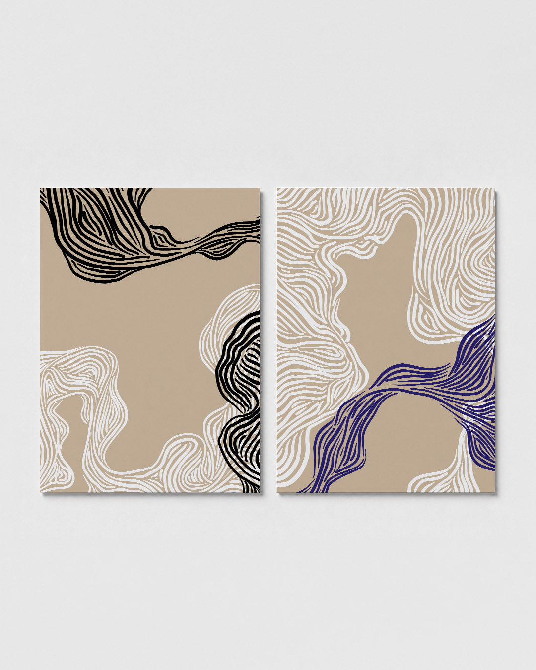 Lijnenspel en vormen Posterset