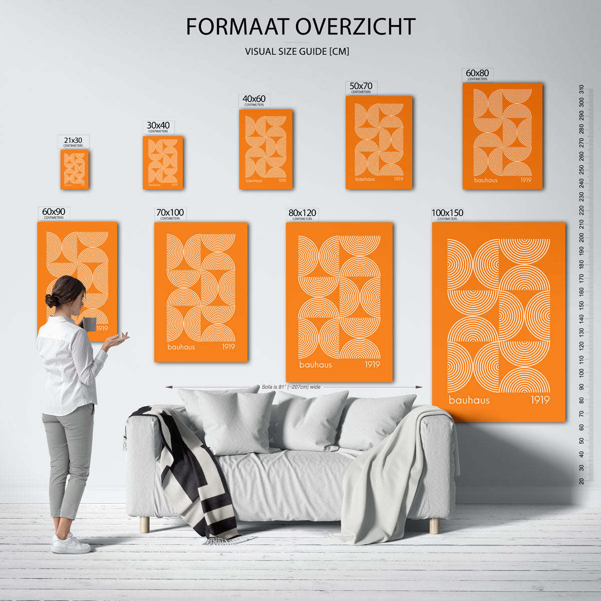 Cirkelpatronen en vlakken Poster