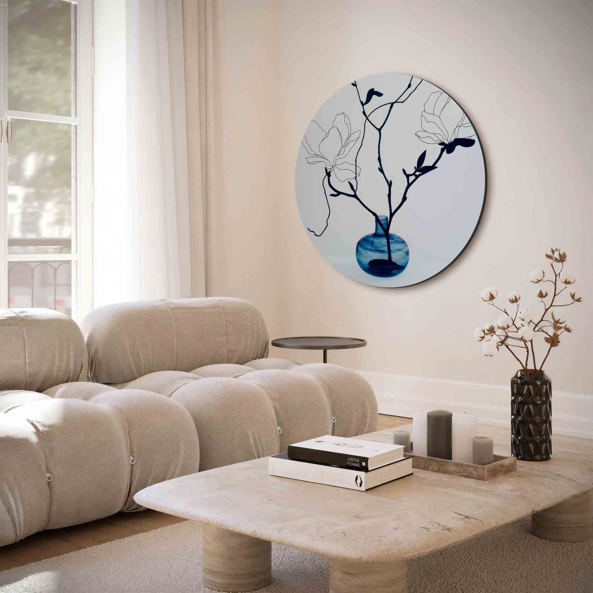 Magnolia takken Muurcirkel