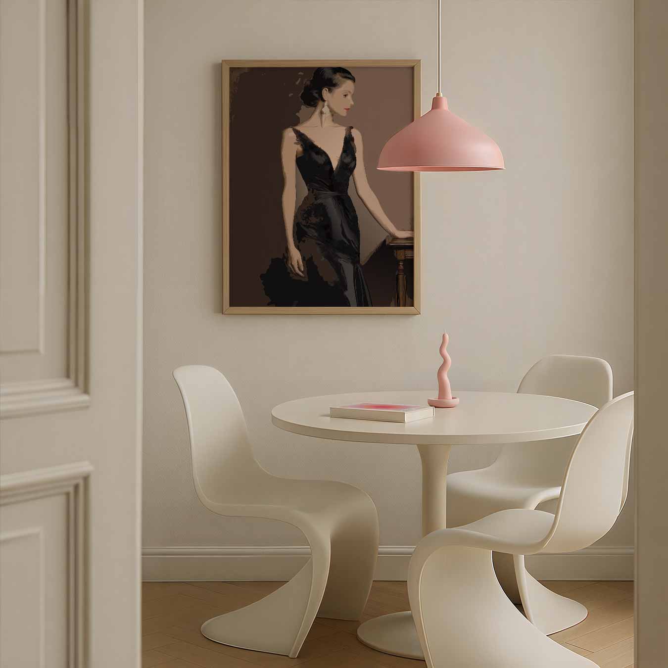 Elegante Avondjurk Poster-WallArtistic