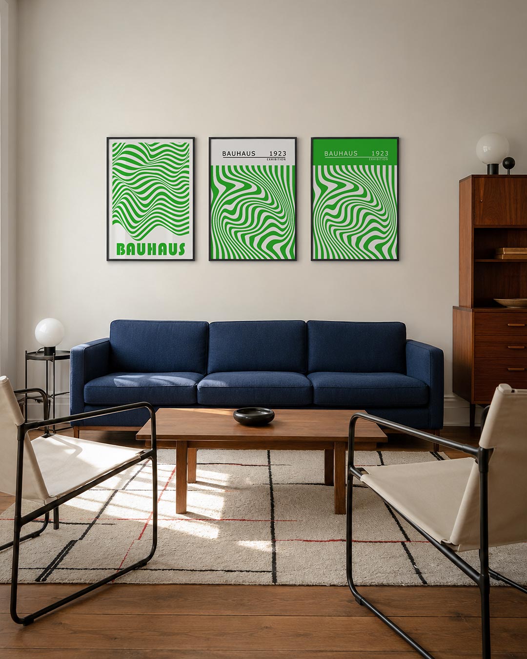 Golvend lijnenspel Posterset