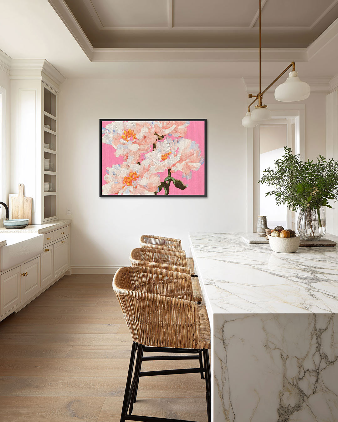 Bloemrijke expressie Kunstwerk