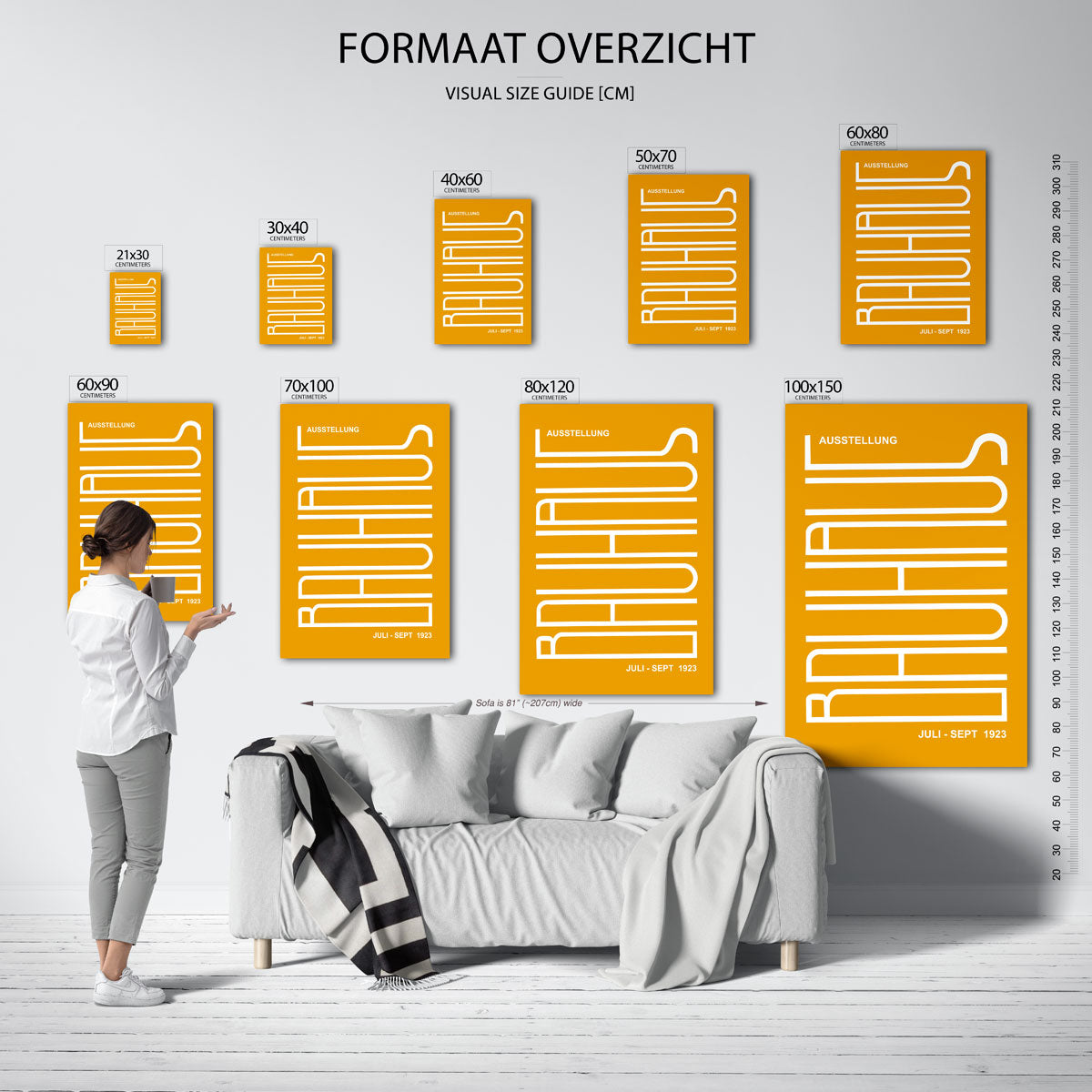 Lijnen en vlakken Poster