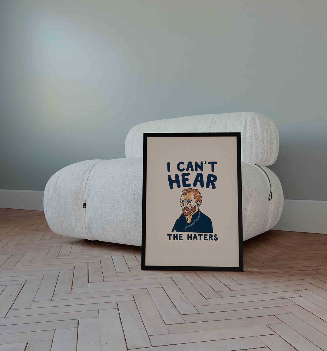 Portret met tekst Poster
