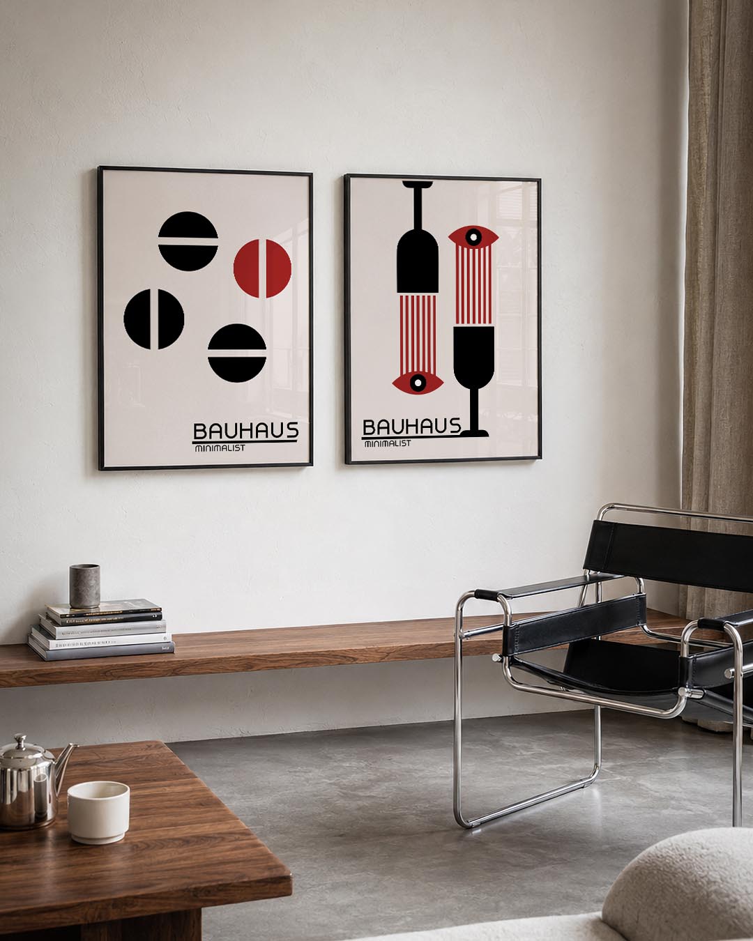Cirkelritme en lijnen Posterset