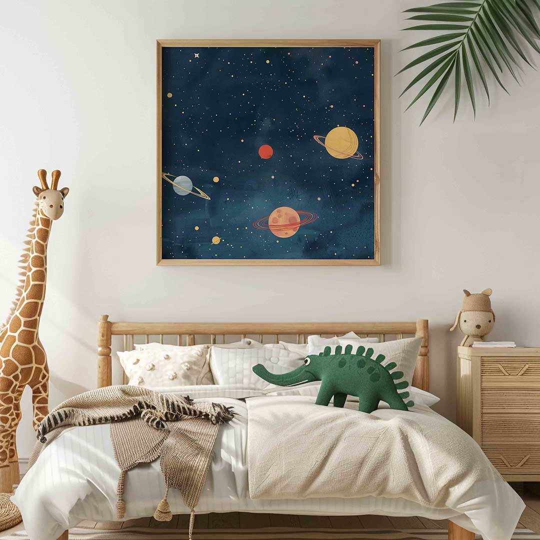 Planeten en sterren Poster