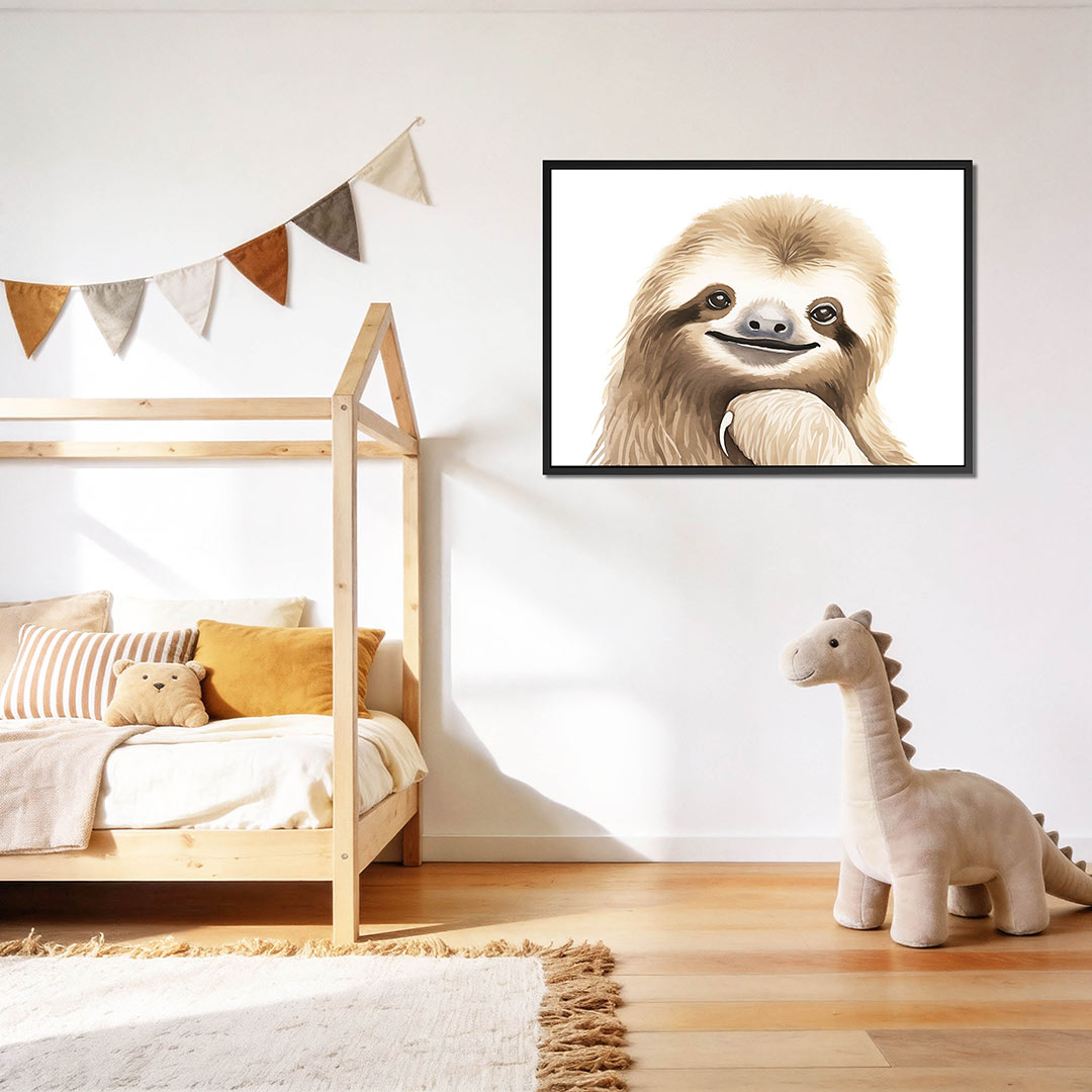 Vrolijke dierenportret Kunstwerk