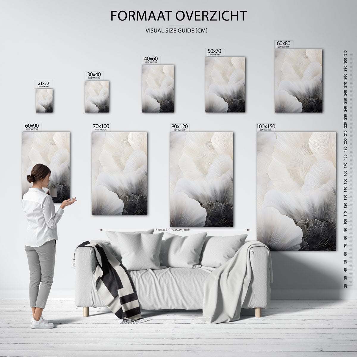 Gelaagde vormen Poster