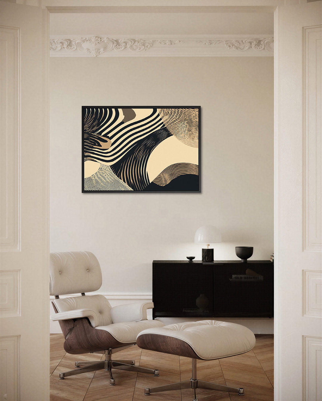 Dynamische lijnen Kunstwerk