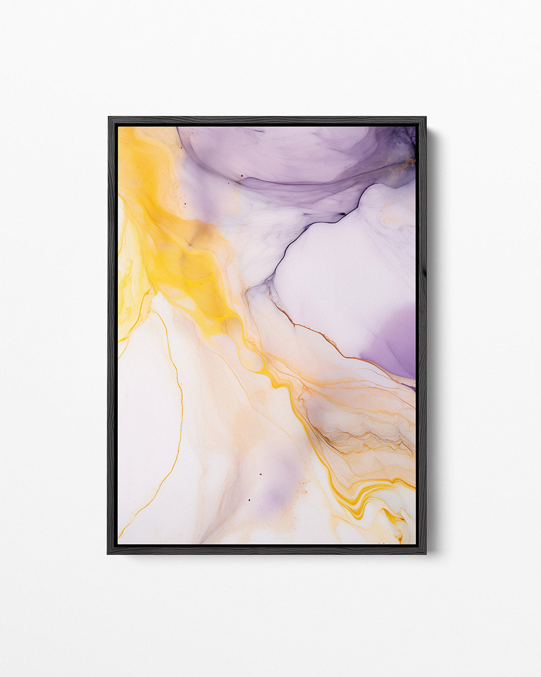 Vloeiende kleurencompositie Kunstwerk