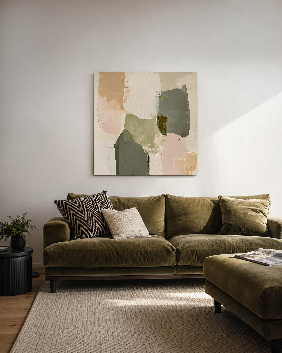 Organische vormen compositie Kunstwerk