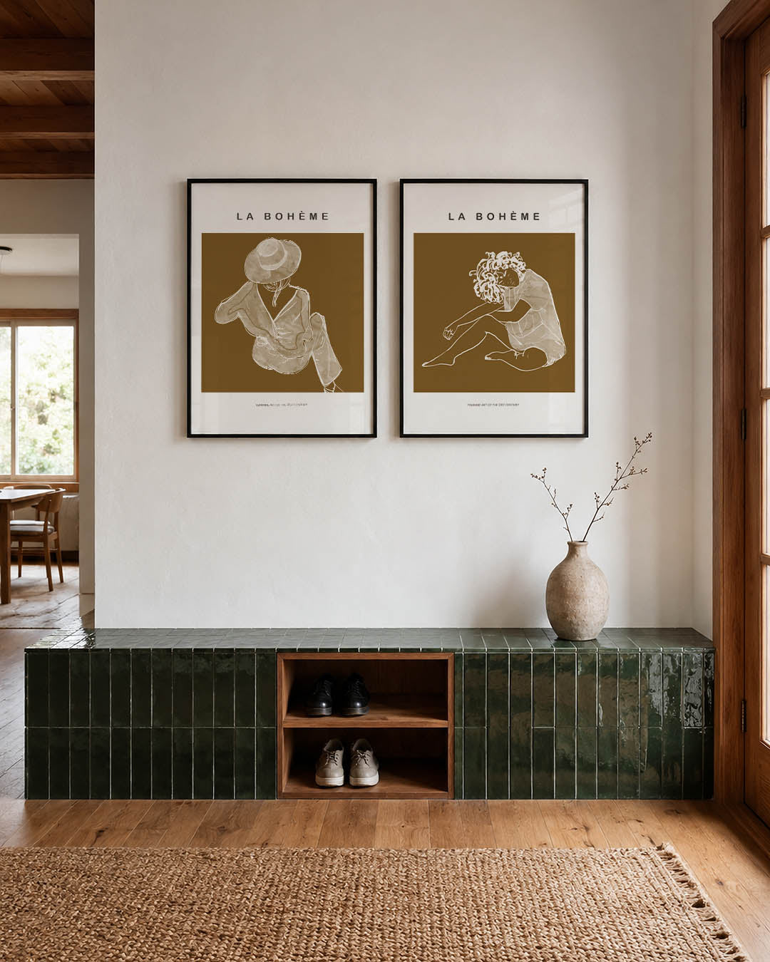 Vrouwelijke contouren Posterset