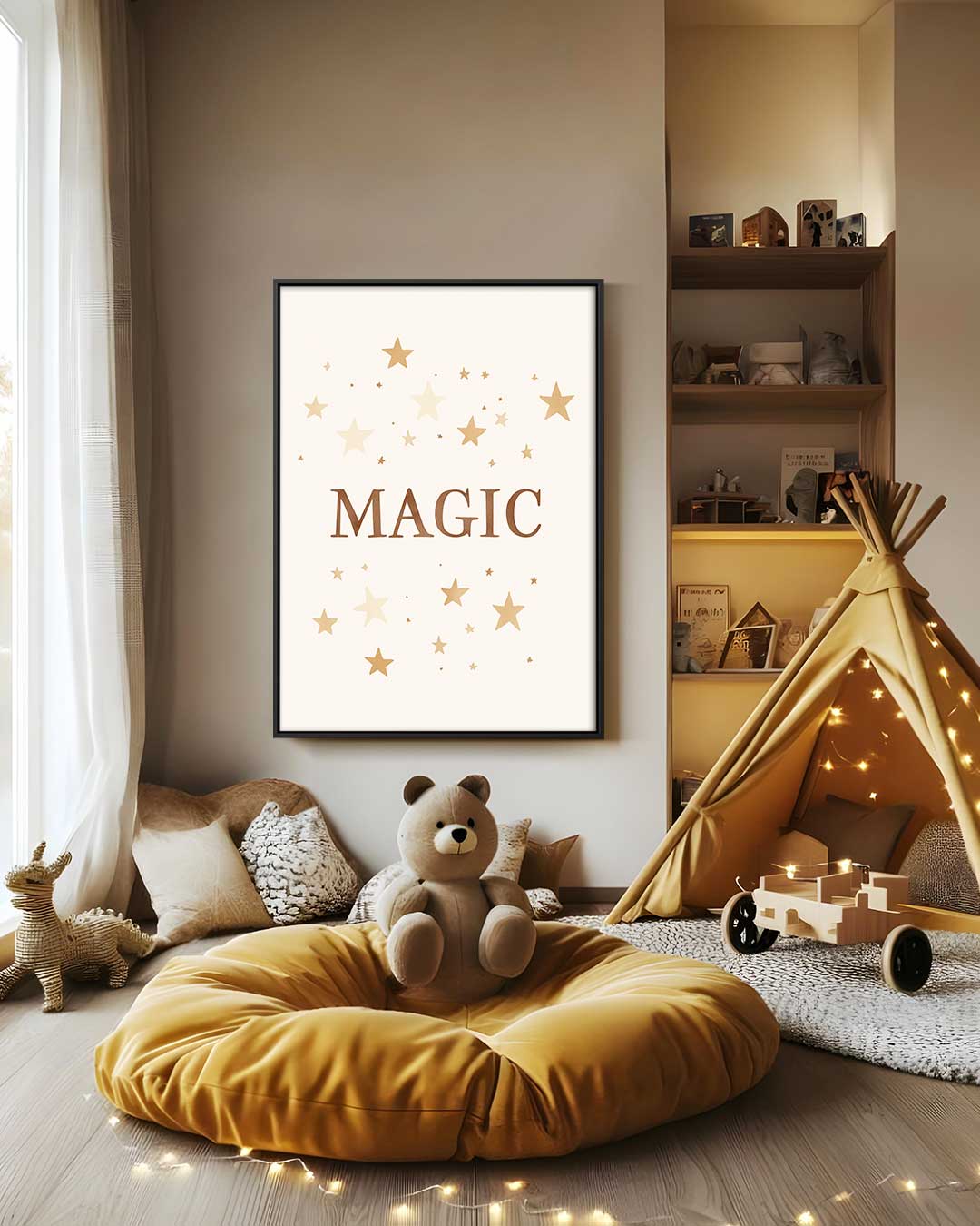 Magische Sterrenprint Kunstwerk-canvas-dibond-plexiglas-wanddecoratie-WallArtistic