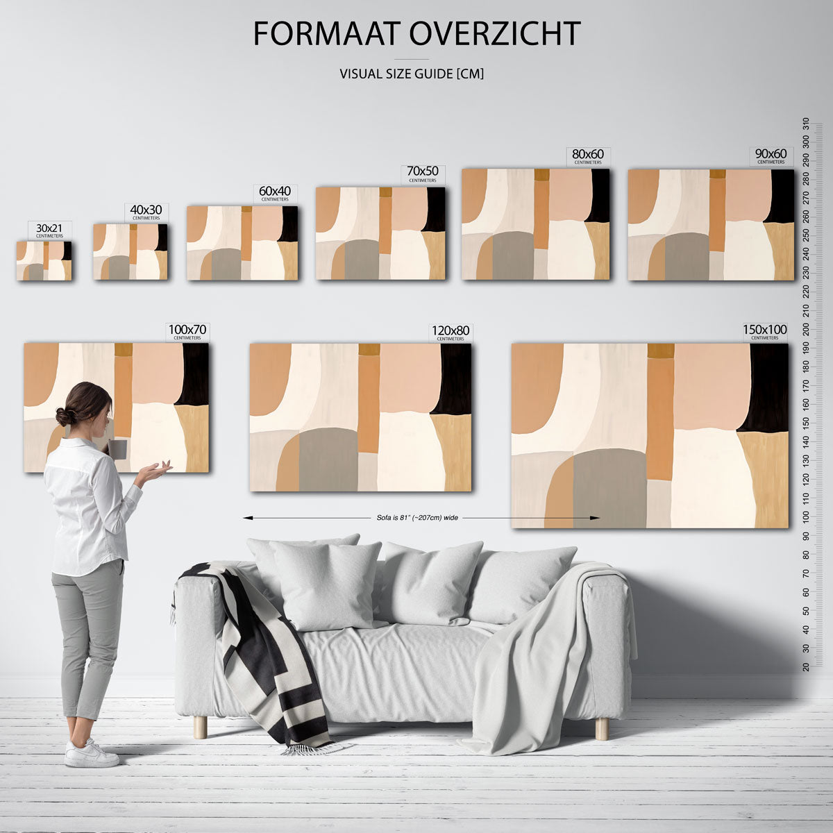 Abstracte vormen Poster
