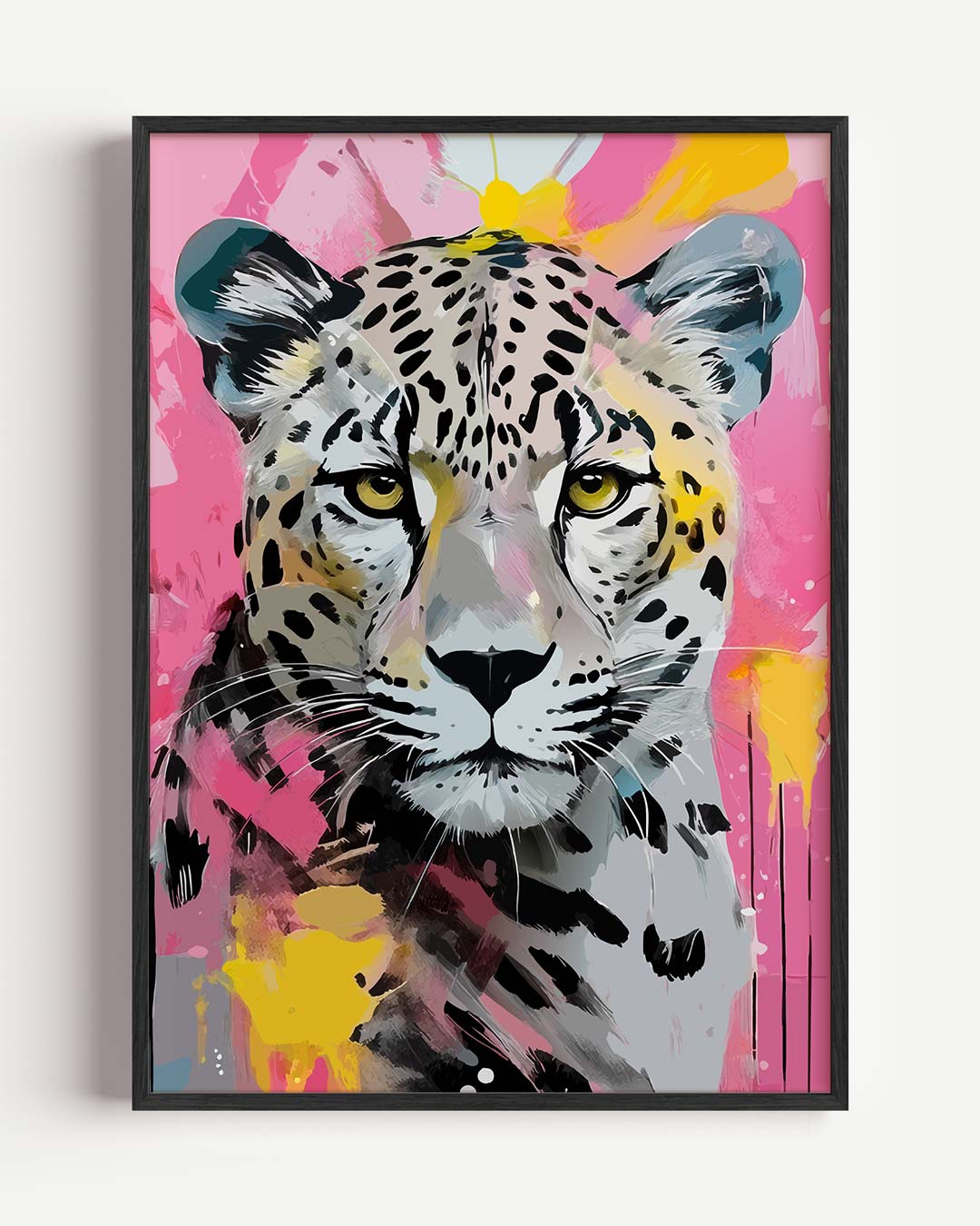 Kleurrijke Luipaardkunst Poster-WallArtistic