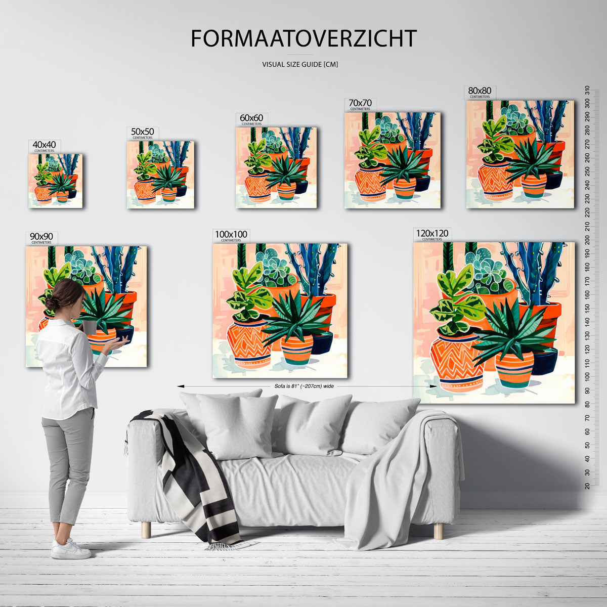 Planten in potten Poster