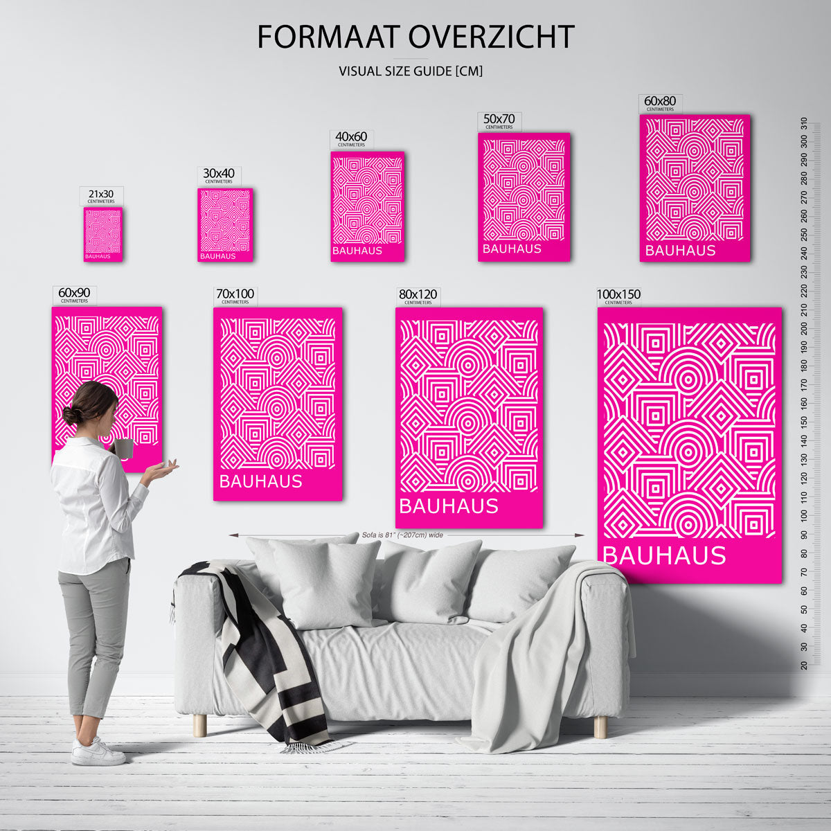 Lijnen en patronen Poster