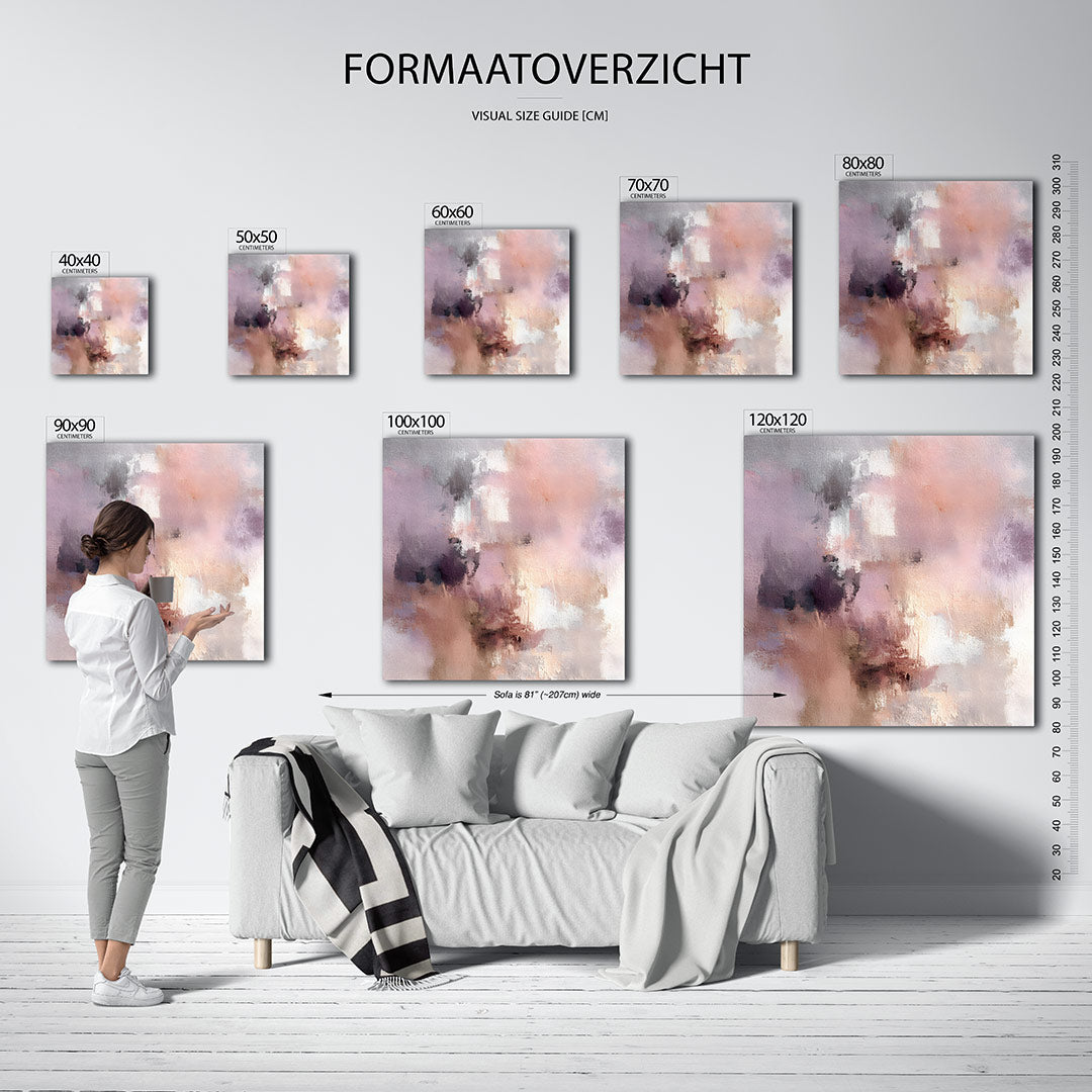 Dromerige kleurenexplosie Kunstwerk