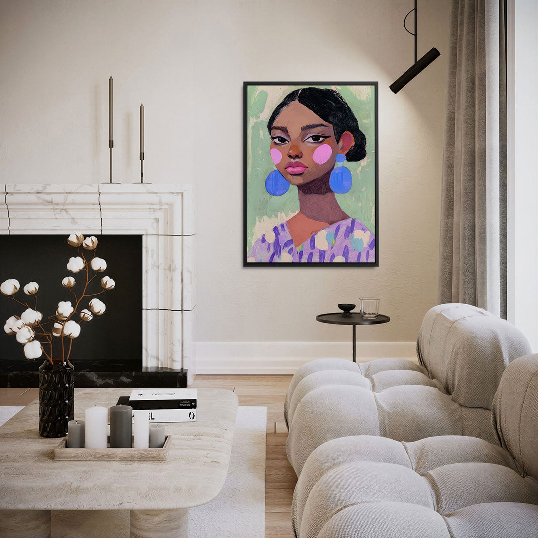 Vrouwelijk portret Kunstwerk
