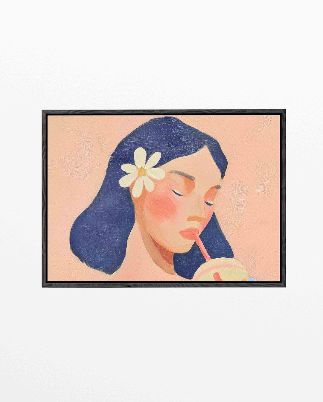 Dromerige vrouw Kunstwerk