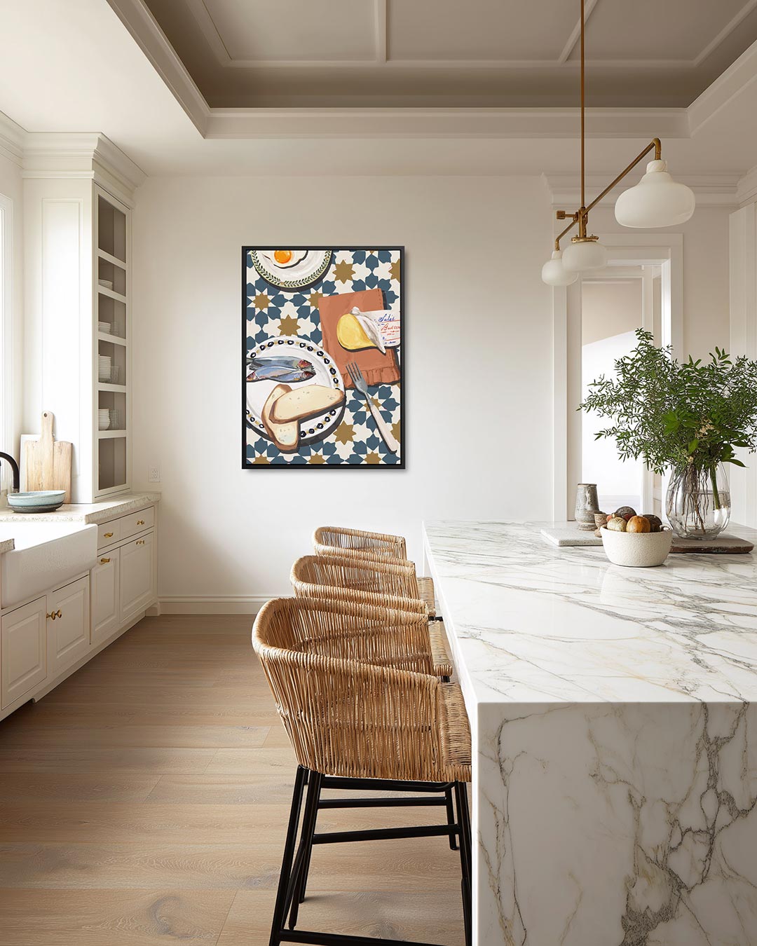 Ontbijt mozaïek Kunstwerk