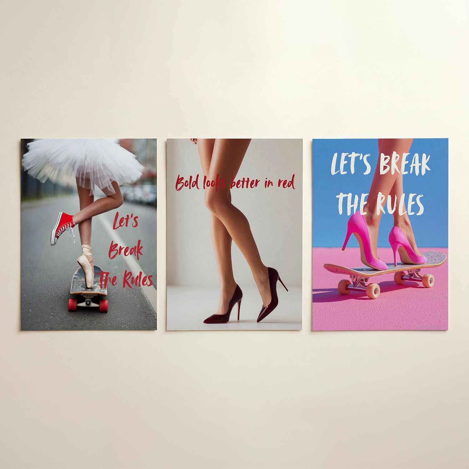 Contrasterende beweging Posterset