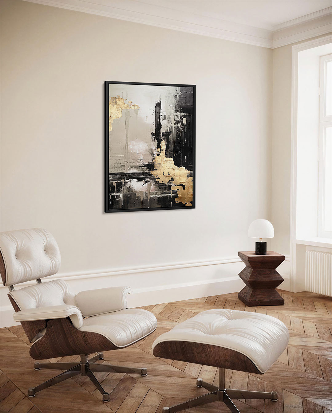Gelaagde compositie Kunstwerk