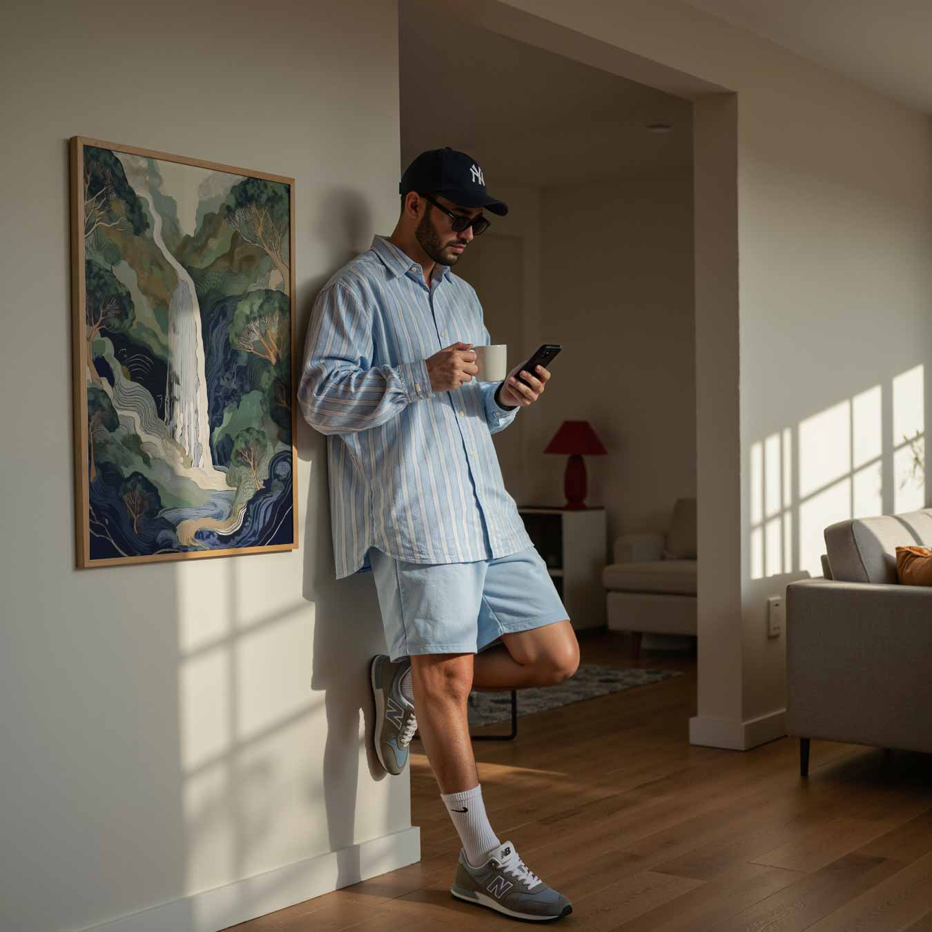 Betoverende Waterval Natuurposter-WallArtistic