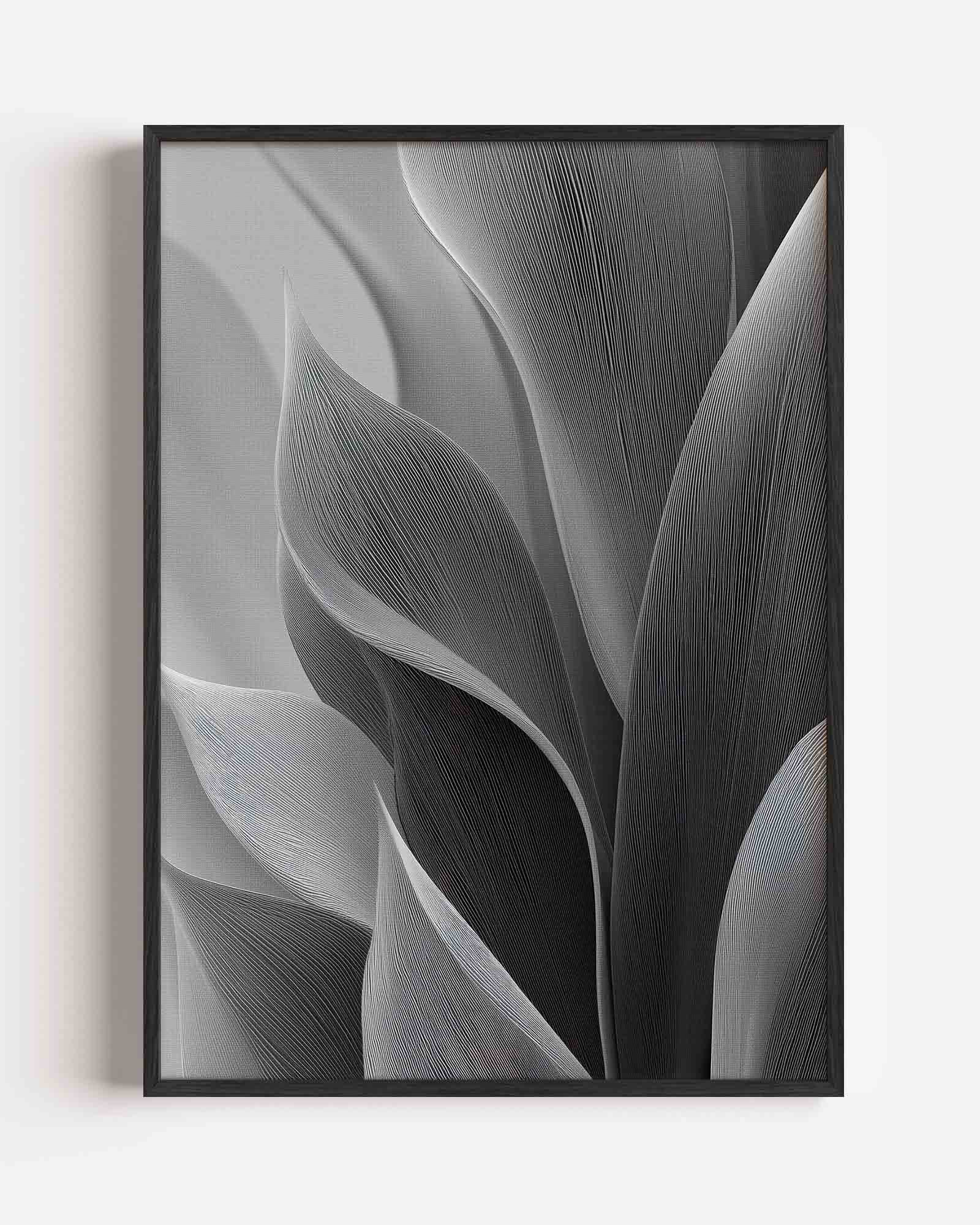 Abstracte bladvormen Poster
