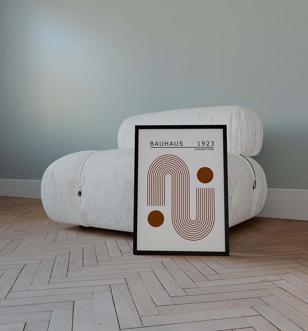 Lijnen en cirkels Poster